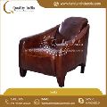 One Seater Leather Single Sofa