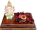 Lord Ganesh wooden incense cone holder