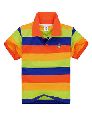 Kids Yarn Dyed Polo T Shirt