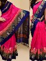 Eye Catching Pink Color Soft Silk Saree - sd780