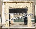 Stone White Marble Fireplace