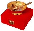 Gold Silver Plated Brass Bowl Set Dining Set