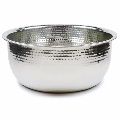 Silver metal decorative bowl