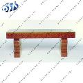 natural red granite backless bench