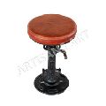 Leather Seat Comfortable Stool