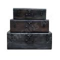 Rustic Antique Nesting Storage Box Set of Three,