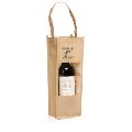 Single Bottle Jute Wine Bag