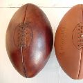 Fully Chromed Leather Antique Finish Memorabilia Rugby Balls