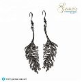 French Wire Hook Leaf Shaped Earring