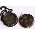 Antique Black Pocket Compass