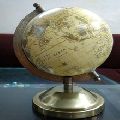 World Globe with Metal Stand
