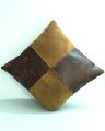 Suede Leather Mix Cushion Cover