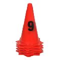 Red color Number Marker Cone