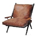 Iron Leather Sofa Chair