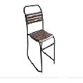 Iron Wood Strip Chair