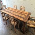 Reclaimed wood dining table