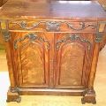 Antique Hand Carved Wooden Cabinet