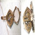 Antique Hexagonal Brass brunton compass