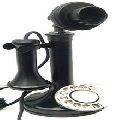 collectible Black candlestick telephones