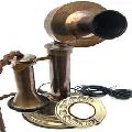 Nautical Antique Brass candlestick telephones