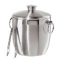 Stainless Steel Double Walled Ice Bucket with Tong