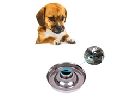 Stainless Steel Pet Food Water Bowl Fly Saucer Feeders