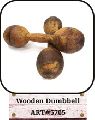 wooden dumbbell