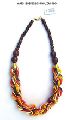 Bead Necklace With Wooden Bead