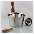 Stainless Steel Sauna Bucket and ladle