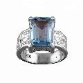 Blue Topaz Gemstones Rings