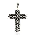 Diamond Cross Pendant Handmade