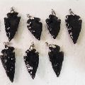 Black Obsidian Arrowhead Pendants