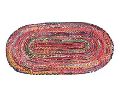 oval cotton chindi rug