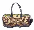 vintage patchwork travel duffel bag