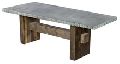 Metal Fitting Top Dining Table