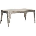 Steel Finish Metal Coffee Table