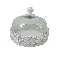 Aluminium Glass Dome Cake Stand