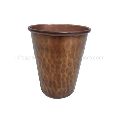 Copper Plated Antique Hammered Iron Tumbler