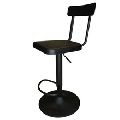 Modern style curved metal and leather comfortable bar chair