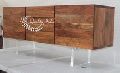Wooden Live Edge Designer Storage Cabinet