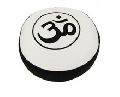 Meditation Yoga white and black Round cushion