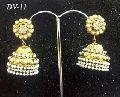 Traditional Indian jhumki earrings