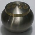 Double Paw Print Brass Pet Cremation Urn