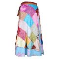 Vintage Style Silk Wrap Skirts