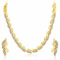 Graceful Gold Plated Necklace Set