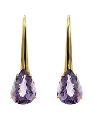 Violet amethyst dangle earrings