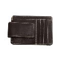 Money clip slim Leather wallet