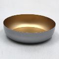 Gold Coated Metal Iron Round Bowl