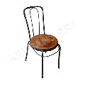 Industrial Wood Metal Dining chair