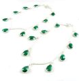 925 Sterling Silver Jewelry Ethnic Emerald Gemstone Anklets